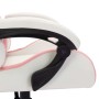 Sedia da Gaming con Luci a LED RGB Rosa e Nera in Similpelle