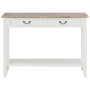 Tavolo Consolle Bianco 110x35x80 cm in Legno