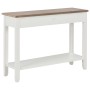 Tavolo Consolle Bianco 110x35x80 cm in Legno