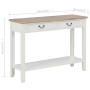 Tavolo Consolle Bianco 110x35x80 cm in Legno