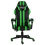 Sedia da Gaming Nero e Verde in Similpelle