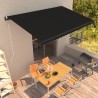 Tenda da Sole Retrattile Automatica 600x300 cm Antracite