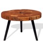 Tavolino da Salotto a Tronco in Legno di Acacia (55-60)x40 cm