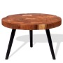 Tavolino da Salotto a Tronco in Legno di Acacia (55-60)x40 cm