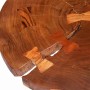 Tavolino da Salotto a Tronco in Legno di Acacia (55-60)x40 cm