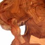 Tavolino da Salotto a Tronco in Legno di Acacia (55-60)x40 cm