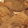 Tavolino da Salotto a Tronco in Legno di Acacia (55-60)x40 cm