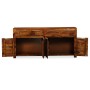 Credenza in Legno Massello di Sheesham 160x35x75 cm