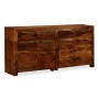 Credenza in Legno Massello di Sheesham 160x35x75 cm