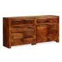 Credenza in Legno Massello di Sheesham 160x35x75 cm