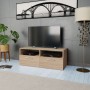 Mobile Porta TV in Legno Multistrato 95x35x36 cm Rovere