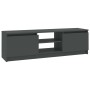 Mobile Porta TV Grigio 120x30x35,5 cm in Legno Multistrato