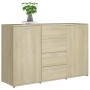 Credenza Rovere Sonoma 120x35,5x75 cm in Legno Multistrato