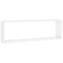 Mensole Parete a Cubo 4pz Bianco 80x15x26,5cm Legno Multistrato