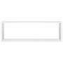 Mensole Parete a Cubo 4pz Bianco 80x15x26,5cm Legno Multistrato