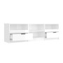 Mobile per TV Bianco Lucido 150x33,5x45cm Legno Ingegnerizzato