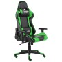 Sedia da Gaming Girevole Verde in PVC