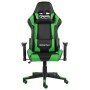 Sedia da Gaming Girevole Verde in PVC