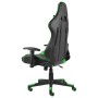 Sedia da Gaming Girevole Verde in PVC