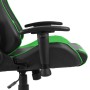 Sedia da Gaming Girevole Verde in PVC