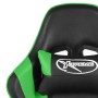 Sedia da Gaming Girevole Verde in PVC