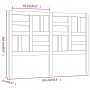 Testiera per Letto Bianca 141x4x104cm in Legno Massello di Pino