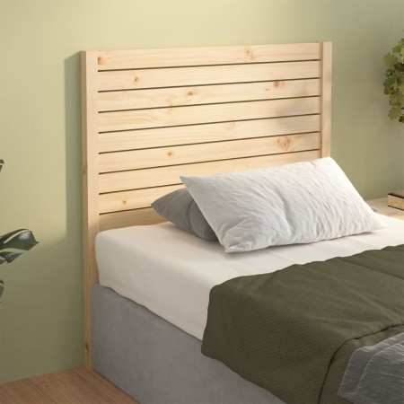 Testiera per Letto 106x4x100 cm in Legno Massello di Pino