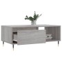 Tavolino Salotto Grigio Sonoma 90x50x36,5 cm Legno Multistrato