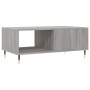 Tavolino Salotto Grigio Sonoma 90x50x36,5 cm Legno Multistrato