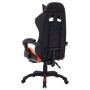 Sedia da Gaming con Luci a LED RGB Arancione e Nera Similpelle