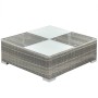 Set Divani da Giardino 8 pz con Cuscini in Polyrattan Grigio