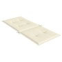 Cuscini per Sedie 2 pz Crema 120x50x3 cm in Tessuto