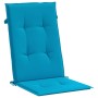 Cuscini per Sedie 2 pz Blu 120x50x3 cm in Tessuto