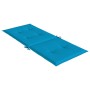 Cuscini per Sedie 2 pz Blu 120x50x3 cm in Tessuto