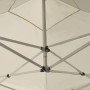 Gazebo Professionale Pieghevole Alluminio con Pareti 3x3m Crema