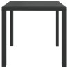Set da Pranzo per Giardino 5 pz con Cuscini Polyrattan Grigio
