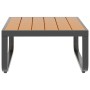 Set Divano da Giardino 5 pz ad Angolo Cuscini in Alluminio WPC