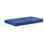 Cuscino per Pallet e Pavimento in Cotone 120x80x10 cm Blu Chiaro