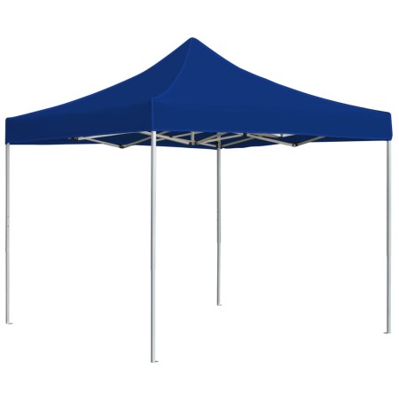 Gazebo Professionale Pieghevole Alluminio 2x2m Blu