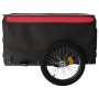 Rimorchio da Bici Nero e Rosso 45 kg in Ferro