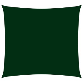 Vela Parasole in Tela Oxford Quadrata 2,5x2,5 m Verde Scuro