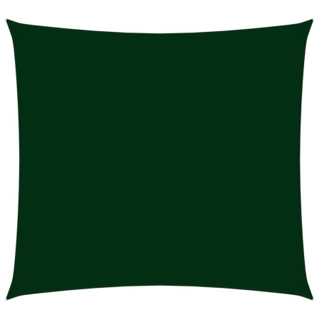 Vela Parasole in Tela Oxford Quadrata 2,5x2,5 m Verde Scuro