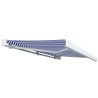 Tenda a Cassonetto Motorizzata 450x300 cm Blu e Bianco