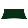 Parasole a Vela Oxford Rettangolare 3x4 m Verde Scuro