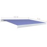 Tenda a Cassonetto Motorizzata 450x300 cm Blu e Bianco