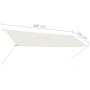 Tenda da Sole Retrattile 400x150 cm Crema