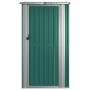 Capanno da Giardino Verde 118,5x97x209,5 cm in Acciaio Zincato