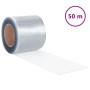 Tenda per Porte Trasparente 200 mm x 1,6 mm 50 m in PVC