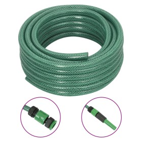 Set Tubo da Giardino con Raccordi Verde 0,5" 20 m in PVC