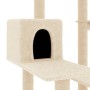 Albero per Gatti con Tiragraffi in Sisal Crema 82,5 cm